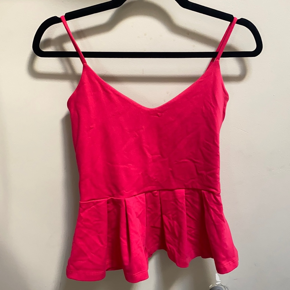 Susana Monaco “Casey” pink peplum top
